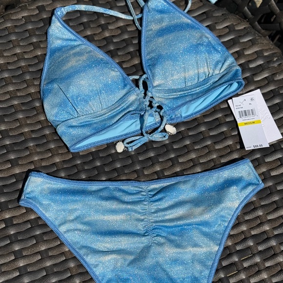 BECCA Sparkling Blue Bikini - Size S/M - NWT - Picture 11 of 16